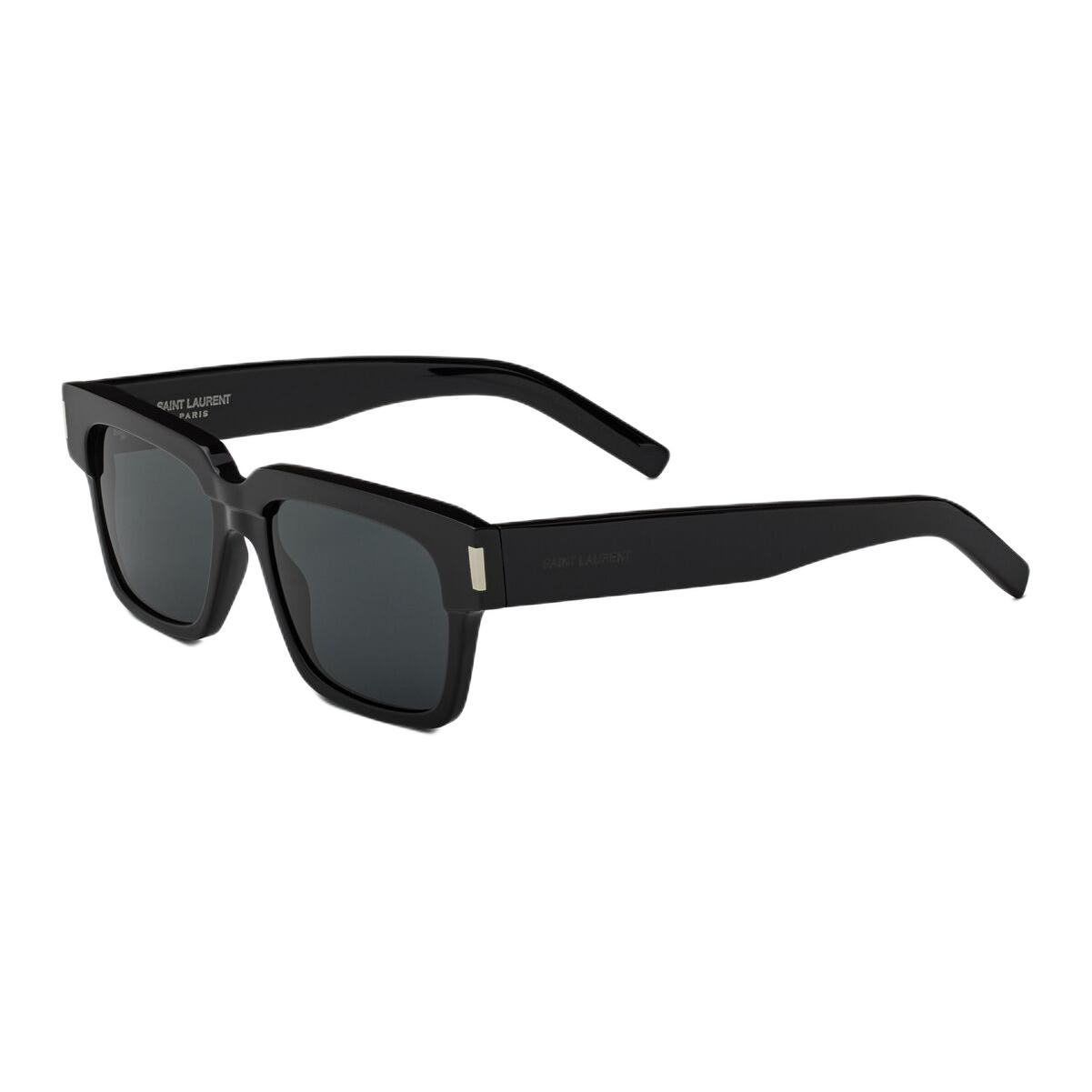 Saint Laurent Unisex Square Acetate Sunglasses Black with Logo Detail 803726Y99561000 圖 2