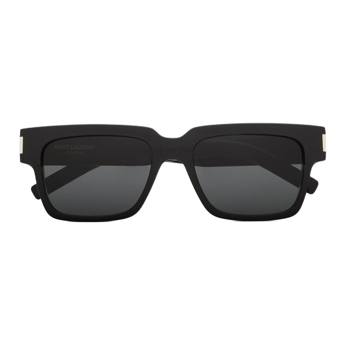 Saint Laurent Unisex Square Acetate Sunglasses Black with Logo Detail 803726Y99561000 圖 3