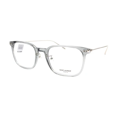 SAINT LAURENT Unisex Transparent Gray Irregular Optical Glasses Frame SL632J-003