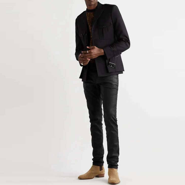 Details for SAINT LAURENT Unisex Vintage Mid-Rise Skinny Zipper Jeans 527389Y824K1076