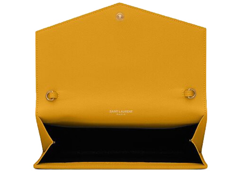Lookbook Cartera Saint Laurent Uptown Cadena Mimosa Amarillo Grano de Poudre