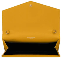 Lookbook Cartera Saint Laurent Uptown Cadena Mimosa Amarillo Grano de Poudre