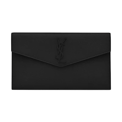 Saint Laurent Uptown Pouch De Poudre Embossed Black