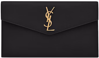 Saint Laurent Uptown Pouch Grain de Poudre Black Saint Laurent Uptown Pouch Grain de Poudre Black