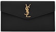 Buy Saint Laurent Uptown Pouch Grain de Poudre Embossed Black