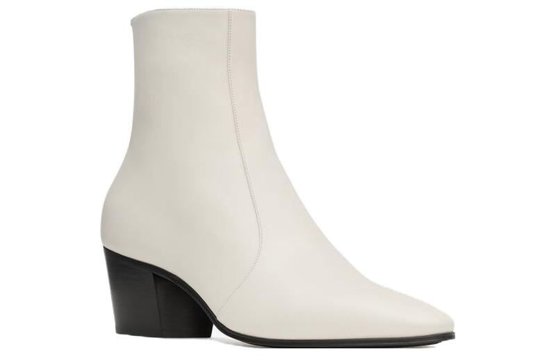 Lookbook Bota Saint Laurent Vassili 'Blanco Marfil' 732111AACF61906