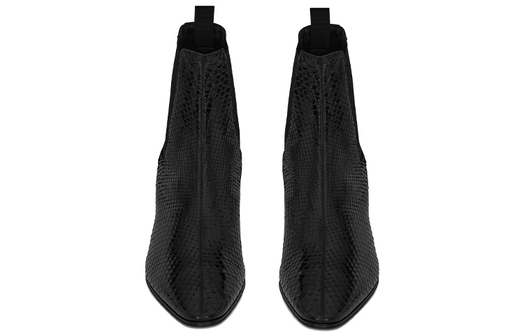 Shop 聖羅蘭 Vassili 圓頭套穿 短筒 切爾西靴 6cm 男款 黑色