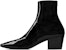 Saint Laurent Vassili Zip Boot 'Kulit Hitam Berkilat' 66762007R001000