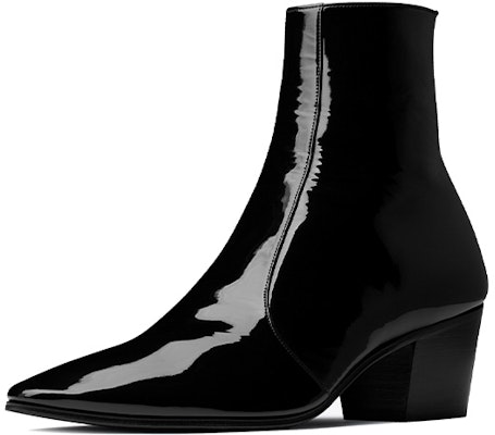 Saint Laurent Vassili Zip Boot 'Black Patent Leather' 66762007R001000 Lookbook Saint Laurent Vassili Zip Boot 'Black Patent Leather' 66762007R001000