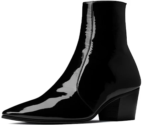 サンローラン ヴァシリ ジップブーツ (黒パテント) 66762007R001000 Lookbook サンローラン ヴァシリ ジップブーツ (黒パテント) 66762007R001000