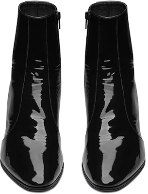 サンローラン ヴァシリ ジップブーツ (黒パテント) 66762007R001000 Shop サンローラン ヴァシリ ジップブーツ (黒パテント) 66762007R001000