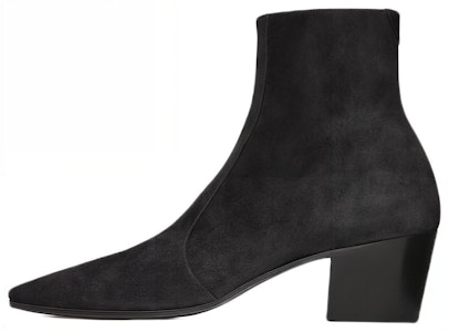 サンローラン ヴァシリ ジップブーツ (ブラックスエード) 66762027D001000 Buy サンローラン ヴァシリ ジップブーツ (ブラックスエード) 66762027D001000