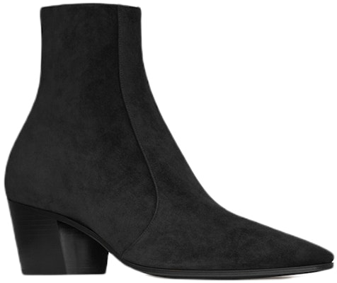 Saint Laurent Vassili Zip Boots 'Black Suede' 66762027D001000 Lookbook Saint Laurent Vassili Zip Boots 'Black Suede' 66762027D001000