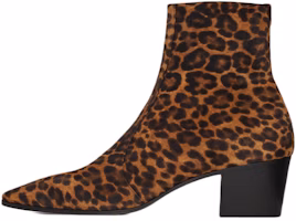 Saint Laurent Vassili Zip Boots 'Leopard Print Brown' 6676201FL002198 Saint Laurent Vassili Zip Boots 'Leopard Print Brown' 6676201FL002198