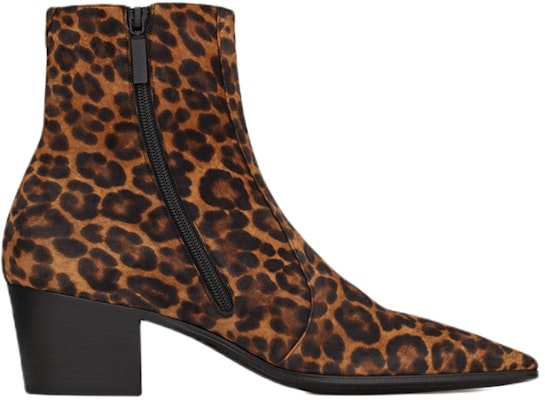 Saint Laurent Vassili Zip Boots 'Leopard Print Brown' 6676201FL002198 Order Saint Laurent Vassili Zip Boots 'Leopard Print Brown' 6676201FL002198