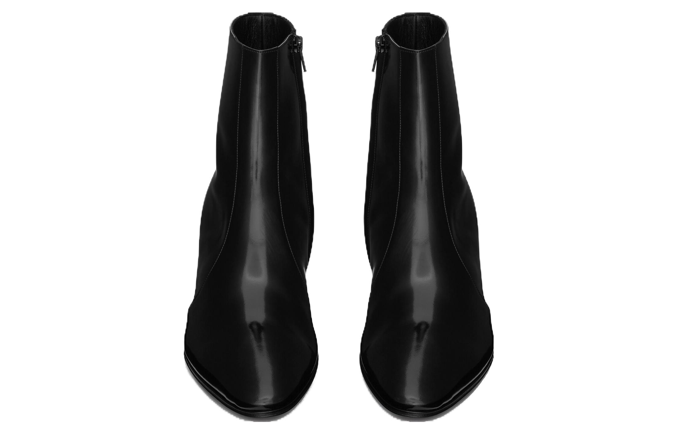 Shop 圣罗兰 Vassili 拉链短靴 '黑色' 732111AAAPI1000