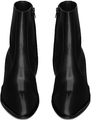 Saint Laurent Vassili Zippered Ankle Boot 'Black' 732111AAAPI1000 Shop Saint Laurent Vassili Zippered Ankle Boot 'Black' 732111AAAPI1000