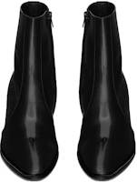 Shop Botín Tobillero con Cremallera Saint Laurent Vassili 'Negro' 732111AAAPI1000