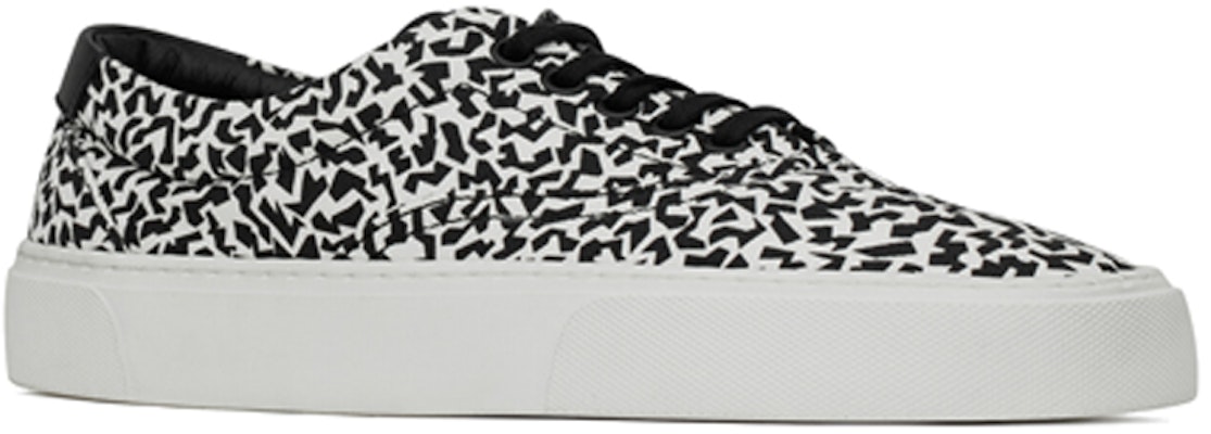 SAINT LAURENT 威尼斯火花印花輕便耐磨低幫時尚板鞋 男款 黑白 Order SAINT LAURENT 威尼斯火花印花輕便耐磨低幫時尚板鞋 男款 黑白