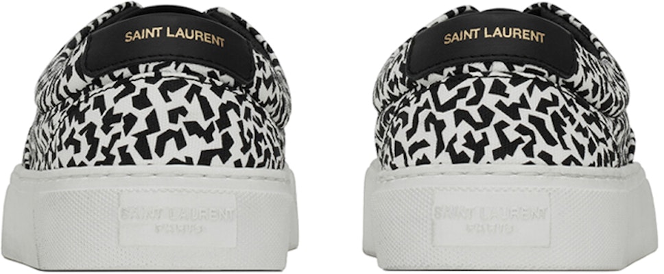 SAINT LAURENT 威尼斯火花印花輕便耐磨低幫時尚板鞋 男款 黑白 Shop SAINT LAURENT 威尼斯火花印花輕便耐磨低幫時尚板鞋 男款 黑白