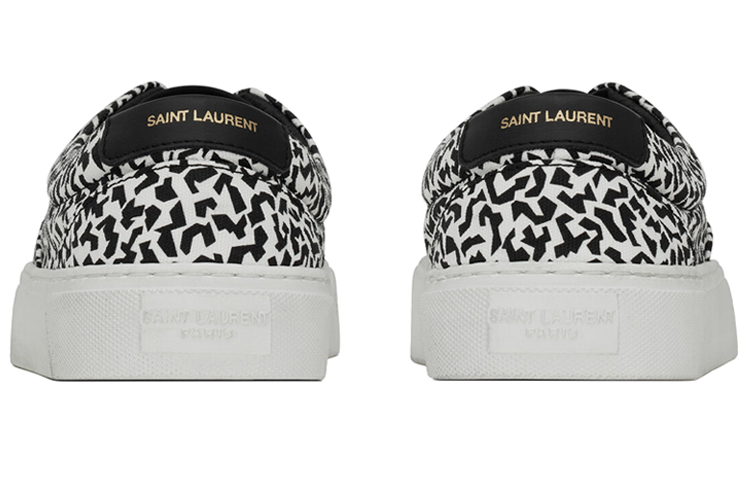 Shop Saint Laurent Venice Low ''Noir Blanc Imprimé'' 669330-26Q10-9074