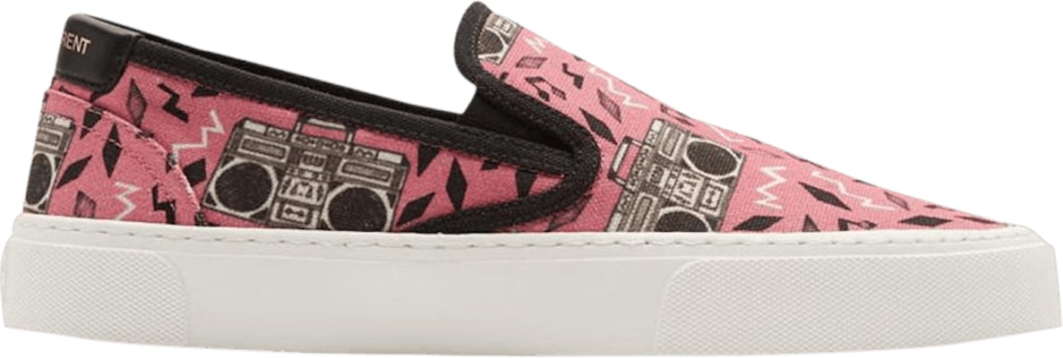 Saint Laurent Venice Slip-On 'Radio Print' Pria Wanita Terbaru 585742-1GT10-6170 Buy Saint Laurent Venice Slip-On 'Radio Print' Pria Wanita Terbaru 585742-1GT10-6170