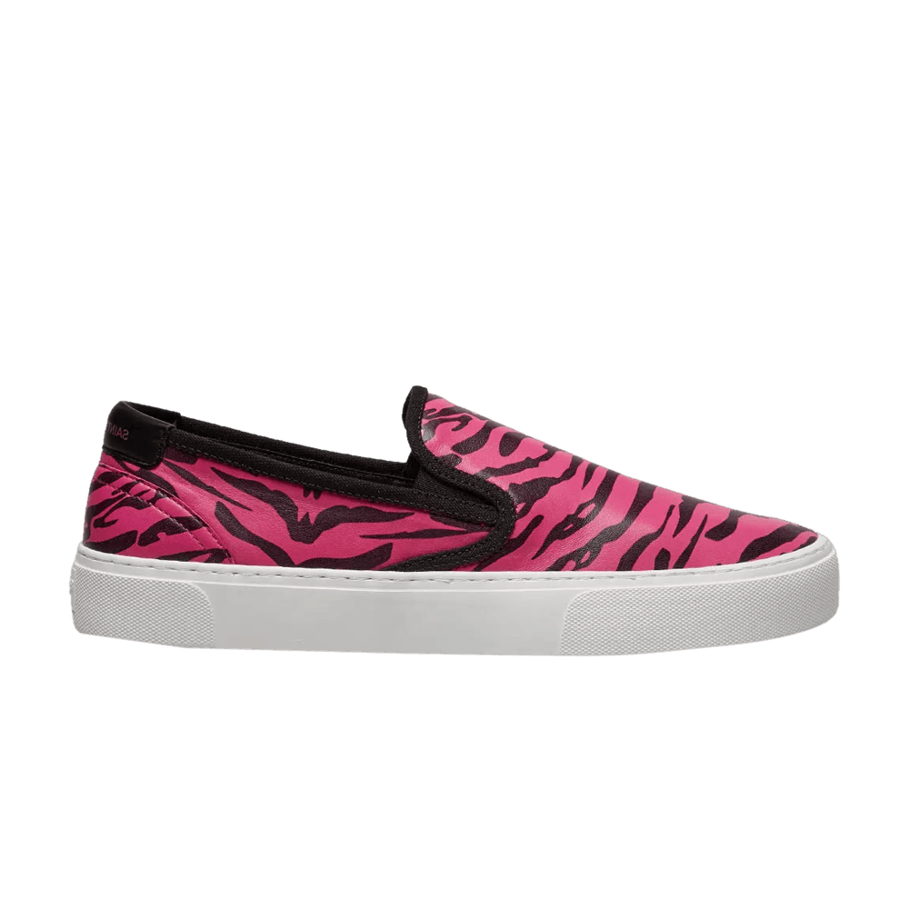 Saint Laurent Venice Slip-On 'Zebra Stripes - Fuchsia' 585735-1G420-5568