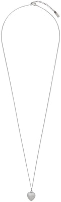 Saint Laurent Vintage Heart Pendant Necklace Silver - Fashion Jewelry 688568Y15008142 Shop Saint Laurent Vintage Heart Pendant Necklace Silver - Fashion Jewelry 688568Y15008142