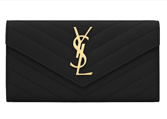 Saint Laurent Wallet Monogram Black Buy Saint Laurent Wallet Monogram Black