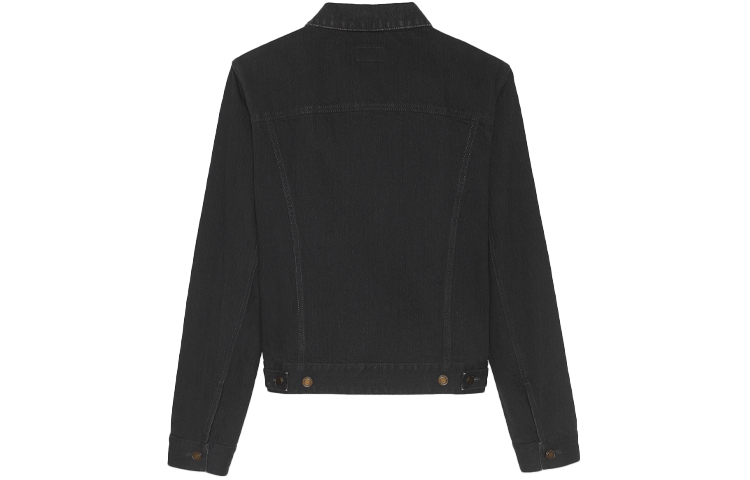 Lookbook SAINT LAURENT Washed Denim Zip-Up Jacket Black 597085YF8991220