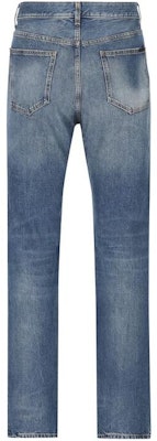 SAINT LAURENT Washed Straight-Leg Button Casual Jeans Blue 757190Y09XB5069 Lookbook SAINT LAURENT Washed Straight-Leg Button Casual Jeans Blue 757190Y09XB5069