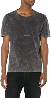 圣罗兰复古水洗灰色男女同款LogoT恤 498281YB2LO1059 Purchase 圣罗兰复古水洗灰色男女同款LogoT恤 498281YB2LO1059