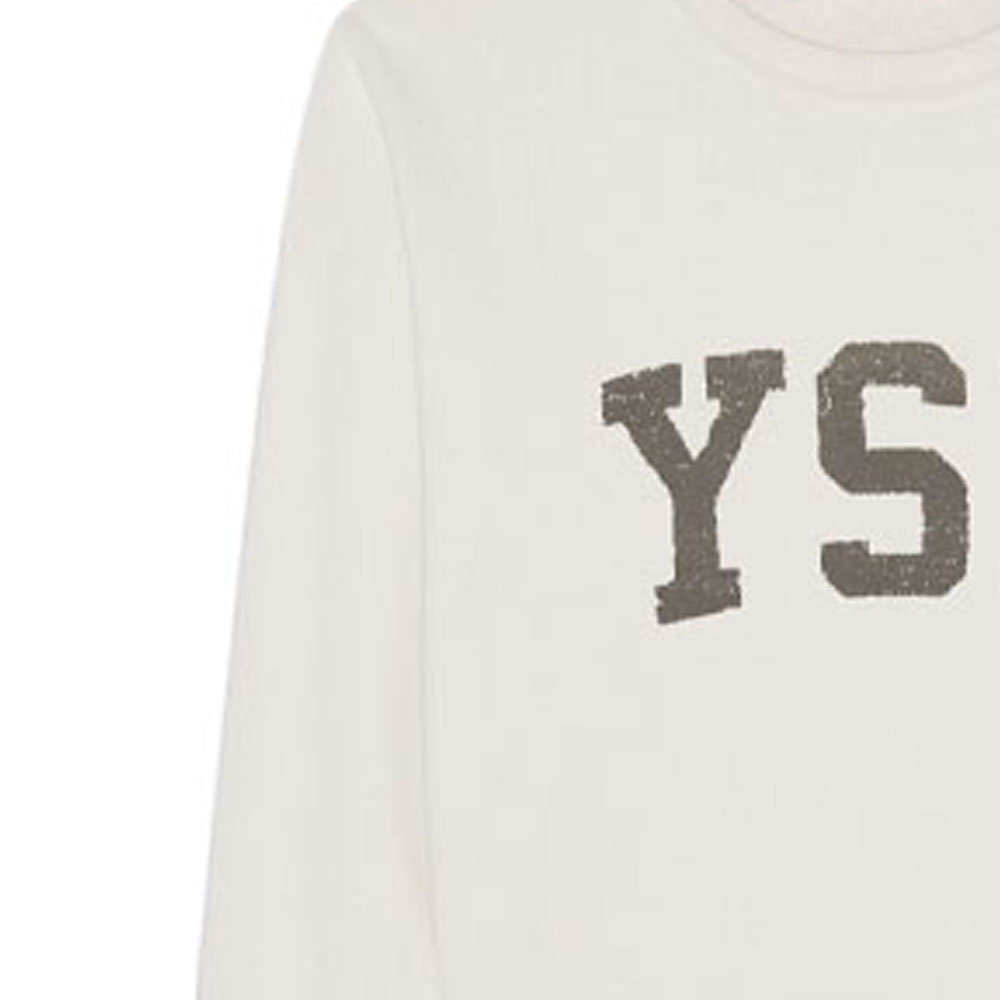 Cheap 圣罗兰白色印花标志圆领卫衣 666979Y36IP9766