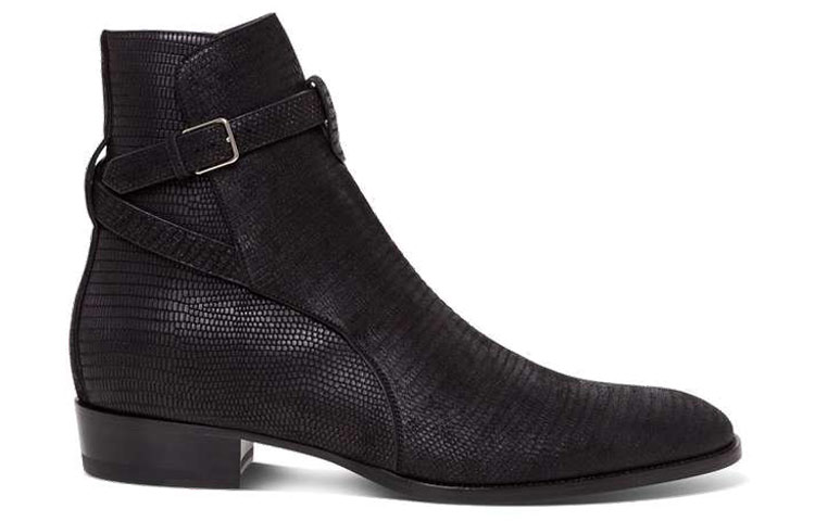 Order Saint Laurent Wyatt 30 Jodphur Boot 'Hitam' 630482-1YO00-1000