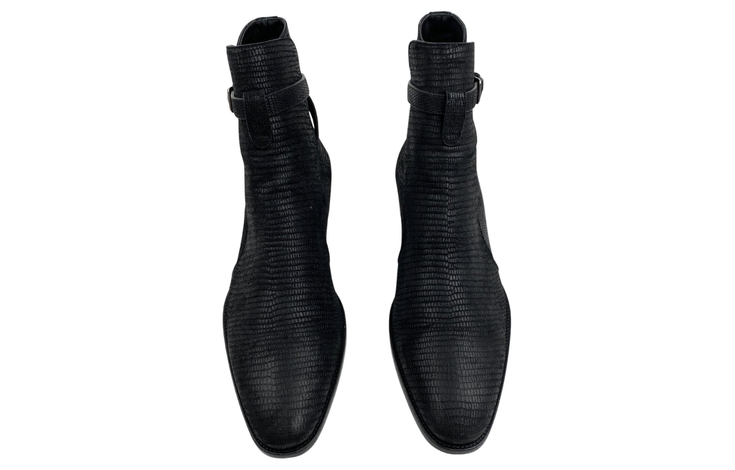 Shop 생 로랑 와이엇 30 조퍼 부츠 (블랙) 630482-1YO00-1000
