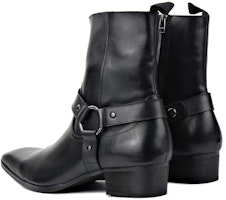 Bota Saint Laurent Wyatt 40mm de Cuero con Arnés 'Negro' 634225-1YL00-1000 Shop Bota Saint Laurent Wyatt 40mm de Cuero con Arnés 'Negro' 634225-1YL00-1000