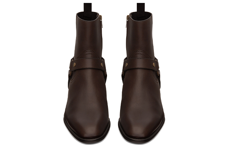 Shop Saint Laurent Wyatt 'Negro Chocolate' 64909418T006023