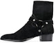 Buy Saint Laurent Wyatt 'But Kasut Tumit Hitam Suede Hujung Tajam Buku Lali' 6035151Y2001000
