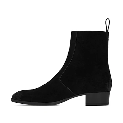 Saint Laurent Wyatt 'Black Suede Zip'