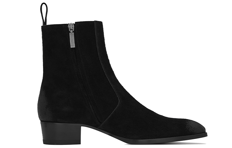 Order Saint Laurent Wyatt 'Cierre de Cremallera en Ante Negro' 5536210W3001000