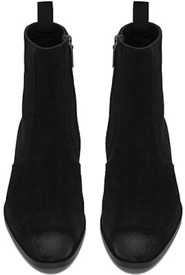 Saint Laurent Wyatt 'Cierre de Cremallera en Ante Negro' 5536210W3001000 Shop Saint Laurent Wyatt 'Cierre de Cremallera en Ante Negro' 5536210W3001000