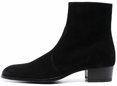 Saint Laurent Wyatt 'Hitam Suede Zip' 6703391NZ001000 Buy Saint Laurent Wyatt 'Hitam Suede Zip' 6703391NZ001000