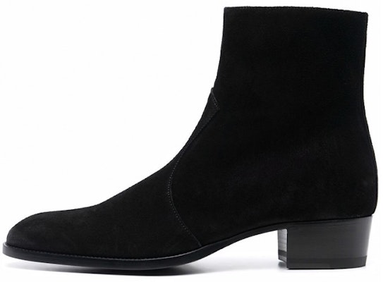Saint Laurent Wyatt 'Black Suede Zip' 6703391NZ001000 Buy Saint Laurent Wyatt 'Black Suede Zip' 6703391NZ001000