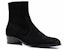 Saint Laurent Wyatt 'Zip Hitam Suede' 6703391NZ001000