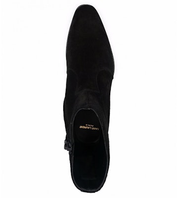 Saint Laurent Wyatt 'Zip Hitam Suede' 6703391NZ001000 Shop Saint Laurent Wyatt 'Zip Hitam Suede' 6703391NZ001000