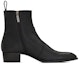 Order Saint Laurent Wyatt 'Black Zip' Hitam lelaki kasut bot 6304861YL001000