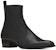 Saint Laurent Wyatt 'Black Zip' Hitam lelaki kasut bot 6304861YL001000