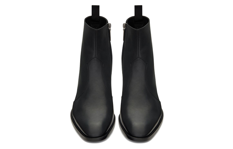 Shop Saint Laurent Wyatt 'Cremallera Negra' 6304861YL001000