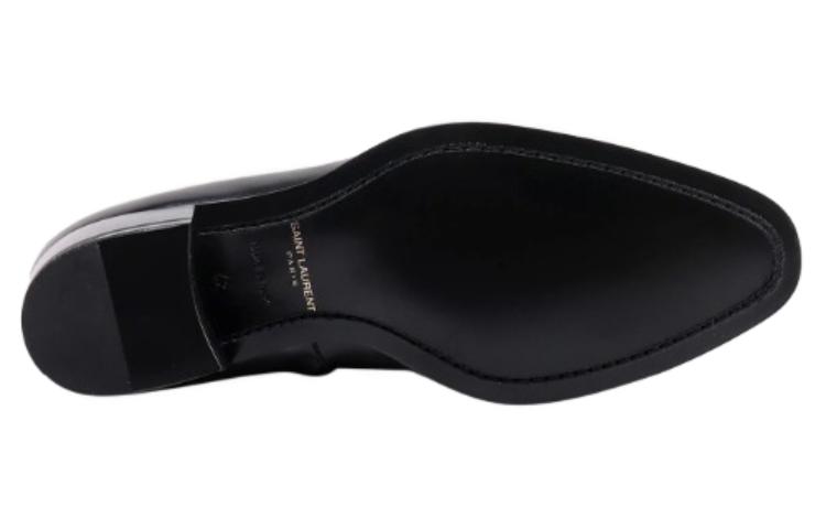 Purchase サンローラン ワイアット ジップブーツ (黒) 6826271YL001000