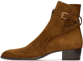 Saint Laurent Wyatt 'Brown Suede Buckle' 7547330LI002330 Saint Laurent Wyatt 'Brown Suede Buckle' 7547330LI002330
